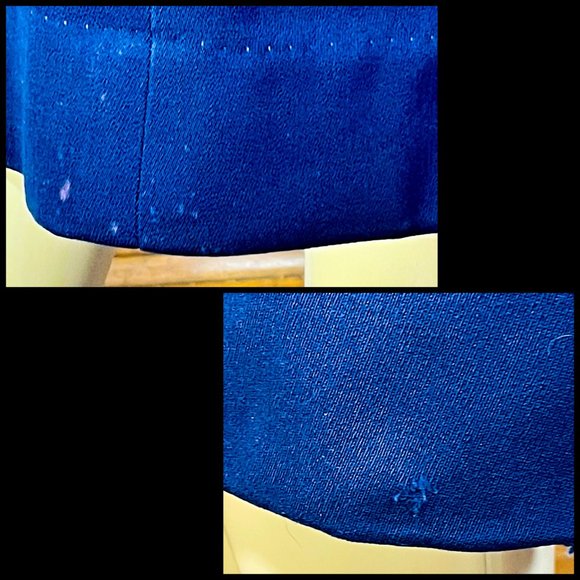 ▪️VTG▪️FORSTMANN▪️1940's 1950's 2-Piece Navy Blue Tailored Wool Skirt Suit - Picture 14 of 15